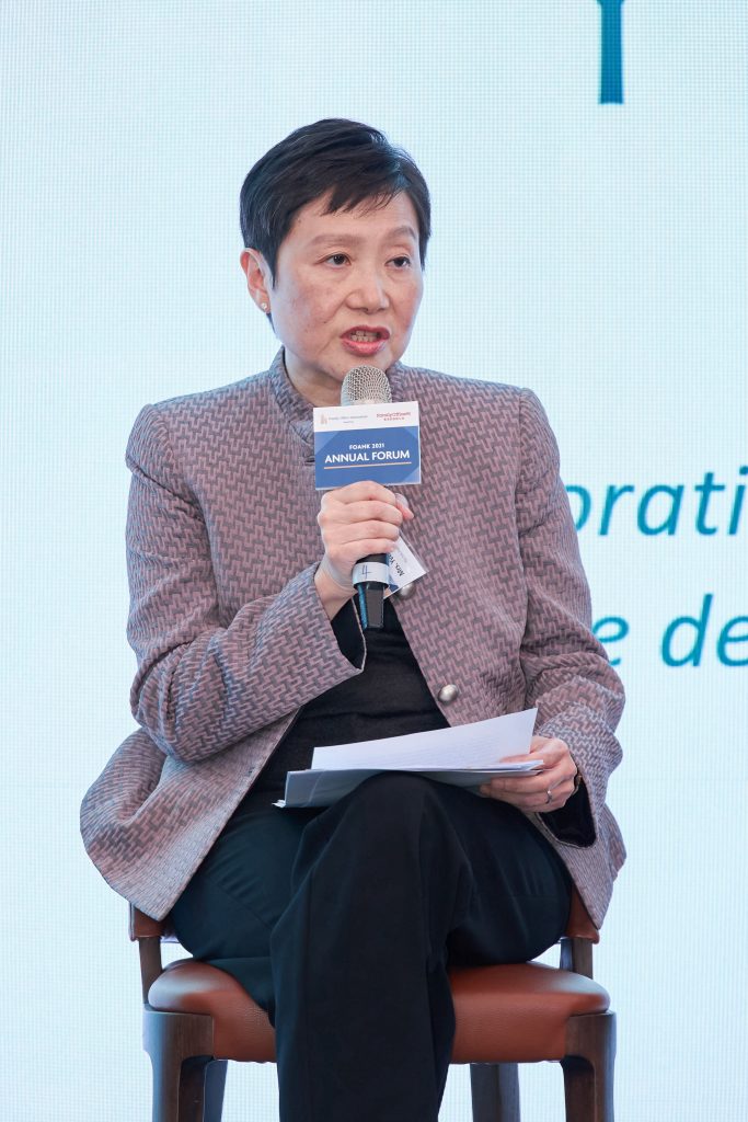 Chair of The Yeh Family Philanthropy, Ms. Yvette Yeh Fung sharing her